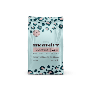 Monster Cat original multicat laks og kylling 2 kg