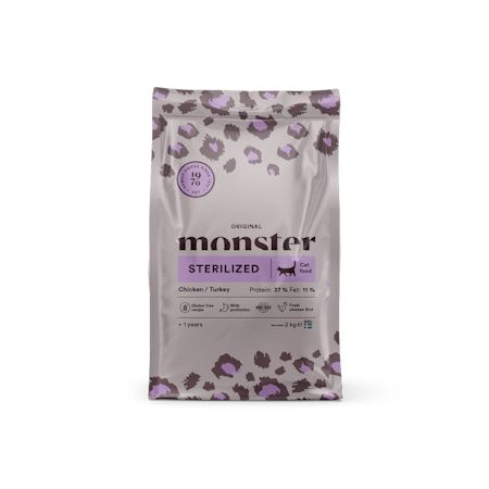 Monster Cat original kylling sterilized 6 kg