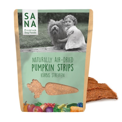Sanadog Veggie tyggestrips med gresskar 100g