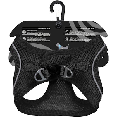 Hundesele Air-Mesh Svart (små hunder)