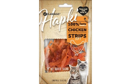 Hapki kattegodbit strips kylling 85G