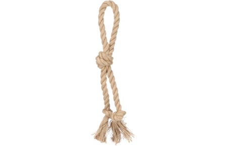 Hundeleke "Kush" rep av hamp med 3 knuter 35x8x5cm