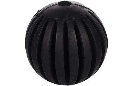 Hundeleke gladiator ball sort Ø7,5cm gummi
