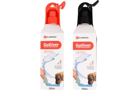 Reise og tur vannskål til hund 500ml ass. farger