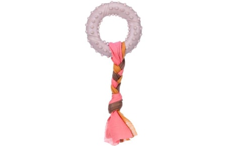 Hundeleke valp bunty ring taupe