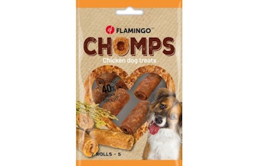 Hundegodbit Chomps Roll with chicken 7stk 90gr