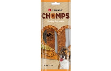 Hundegodbit Chomps Roll with chicken 2stk 90gr