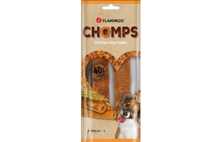 Hundegodbit Chomps Roll with chicken 2stk 90gr