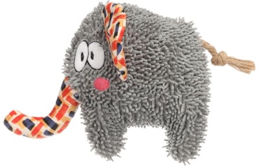 Kopi Hundeleke Saffia Elefant med tau Grey 24cm L x 7.5cm W x 17cm H