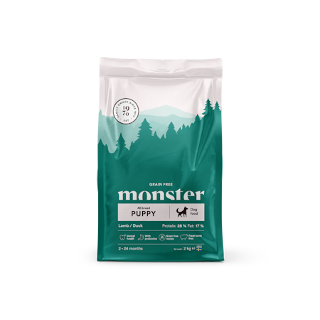 Monster Dog GF Puppy All Breed Lamb/ duck 12 kg