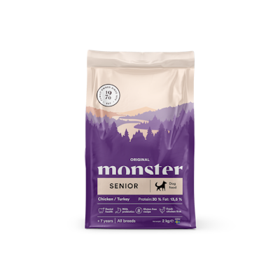 Monster Dog Orig. Senior Chick/Turkey 2 kg
