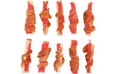 Hundesnack Hapki stick med kylling og krabbe 85g