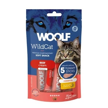 Woolf Wildcat Cream 5 Pcs - Beef + Shrimp Oil