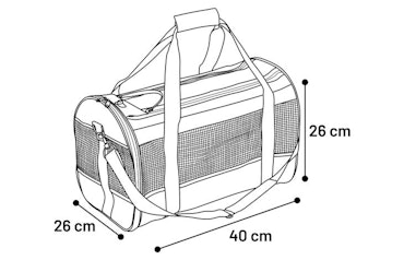 Bæreveske Divina sort - S | 39cm L x 26cm W x 26cm H