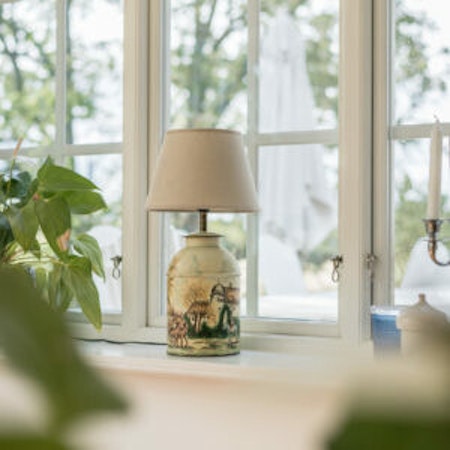 Hästlampa i tenn