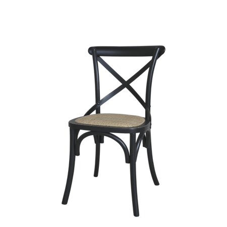 Fransk matstol med korgsits