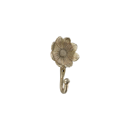 Krok med blomma i mässing