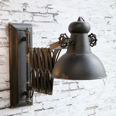 Fabrikslampa för vägg