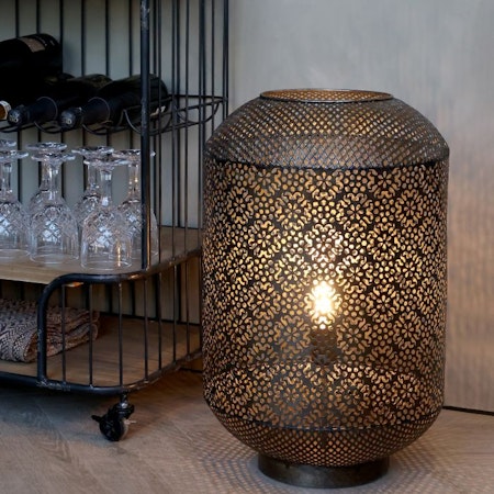 Bordslampa med mönster