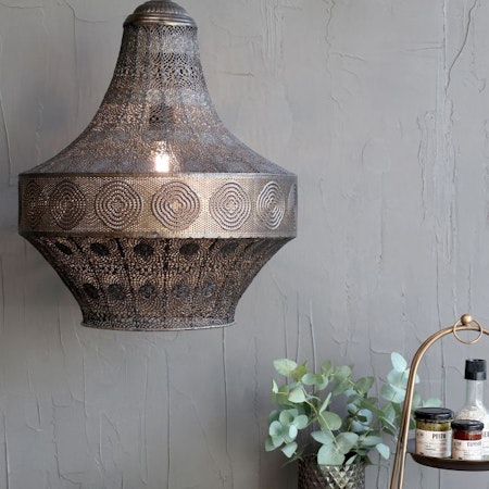 Lampa gl. m. mönster