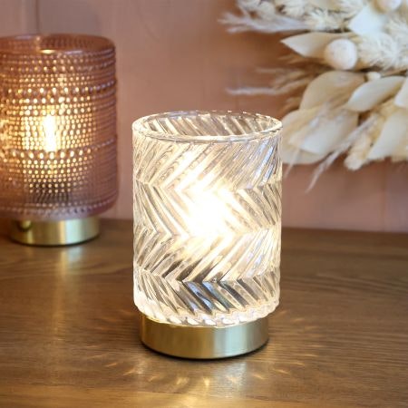 LED-lampa med mönster