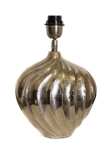 Lamp base alum raw silver