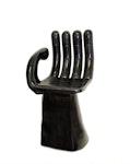 Hand chair alum raw black