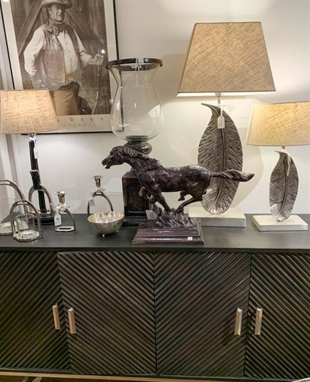 Equestrian Horse alum raw antique black