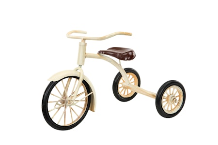 Cykel/Trehjuling Creme Metall