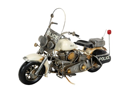 Motorcykel Polis Silver Metall