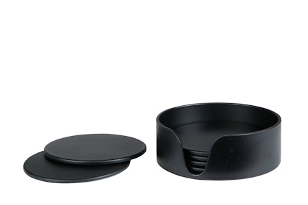 Glasunderlägg Svart