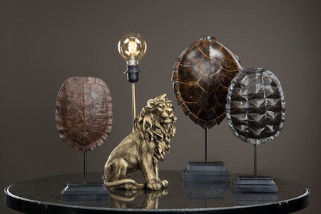 Lampa Lejon Poly Mörkguld
