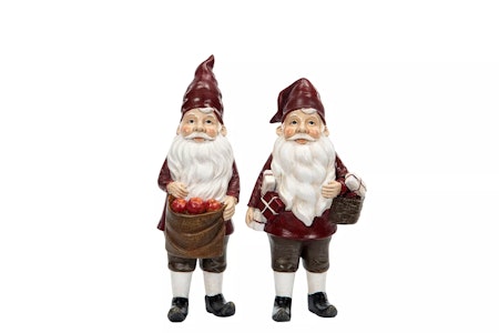 Tomte Stående Äpple Mix Poly