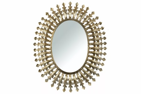 Spegel/Ranka Oval Guld