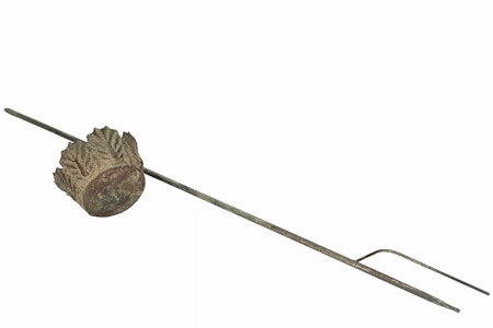 Marschallhållare Blad På Pinne Metall Grön