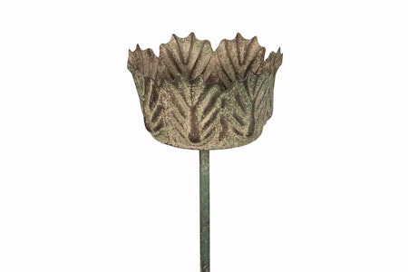 Marschallhållare Blad På Pinne Metall Grön