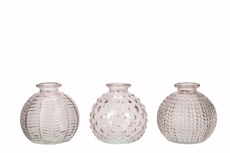 Vas Trio Mönster Rosa Mix