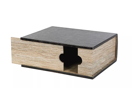 Vinbox Boklåda Läder