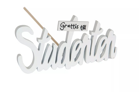 Grattis Till Studenten Stick vit
