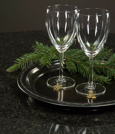 Vinglas/Koppmarkör Julmix Guld
