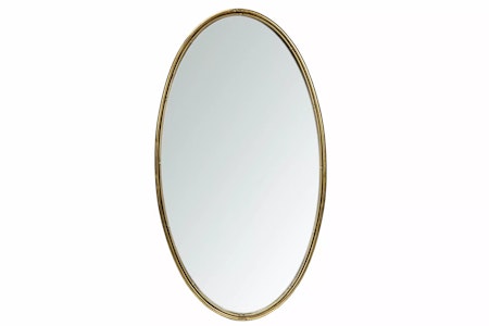 Spegel Oval Antik Mässing