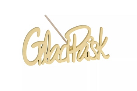 Glad Påsk Stick Gul