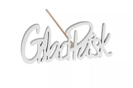Glad Påsk Stick Vit