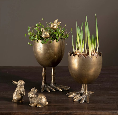 Kaninhuvud Stick Guld Poly
