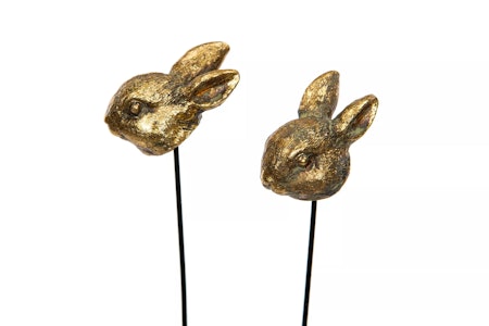 Kaninhuvud Stick Guld Poly