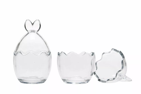 Äggskål Glas Bunny