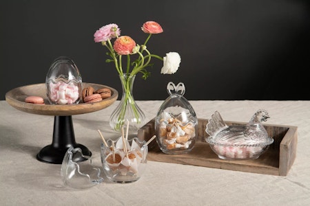 Äggskål Glas Bunny