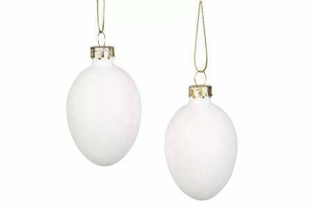 Ägg Glas Vita