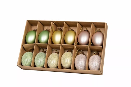 Ägg Glas Häng Pastell Mix
