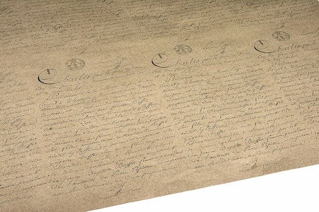 Papper Natur Text/Stämpel
